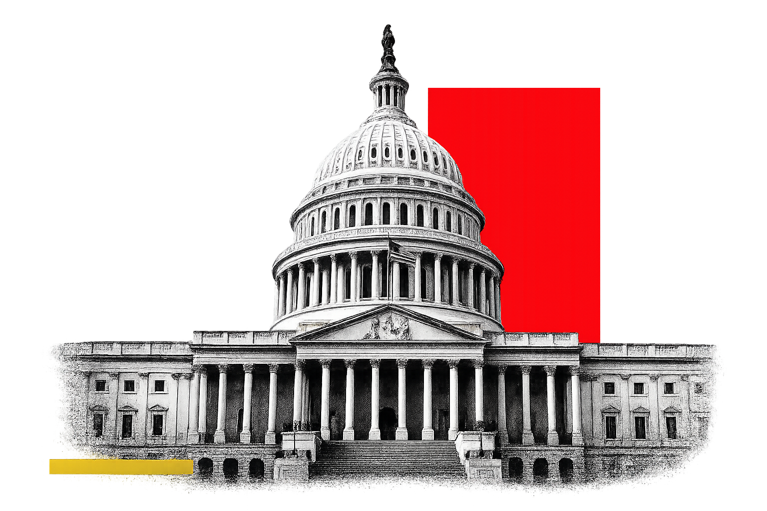 Editorial Capitol graphic — majority politics
